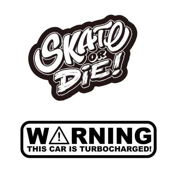 7.5" x 3.75" Custom Shape Bumper Stickers