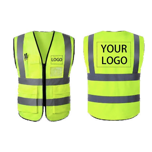 Multi Pocket High Visibility Reflective Safety Vest