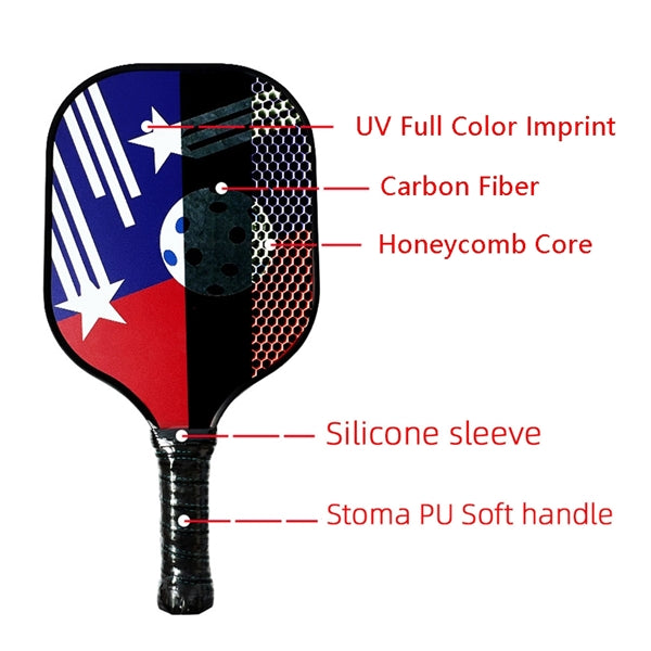 Carbon Fiber Pickleball Paddle - Single