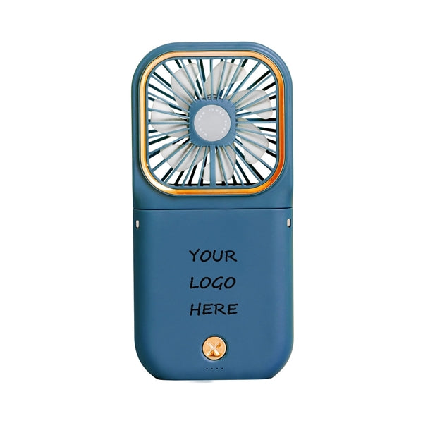 Hands Free Phone Holder Foldable USB Neck Fan/Power Bank