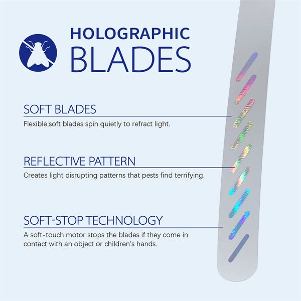 Fly Repellent Fan with Soft Blades for Table