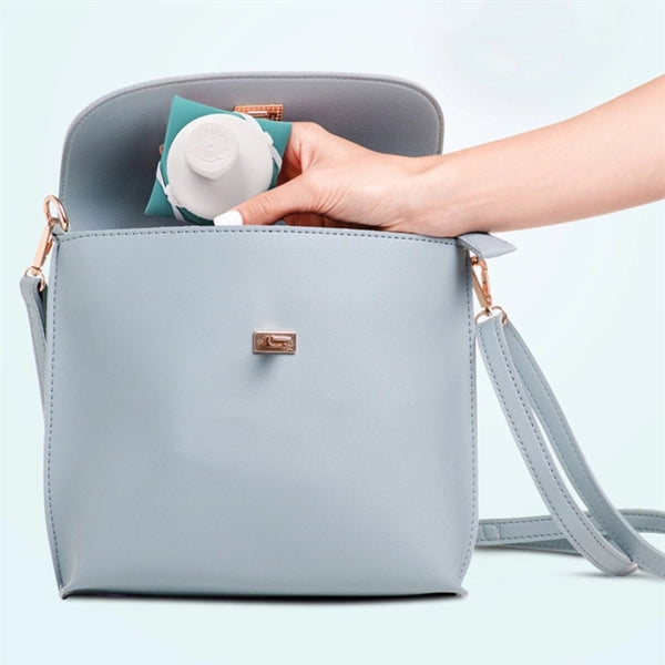 20oz Silicone Foldable Water Bottle With Leakproof Lid