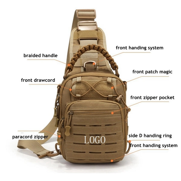 Tactical Molle Sling Bag Backpack Shoulder Chest Pack