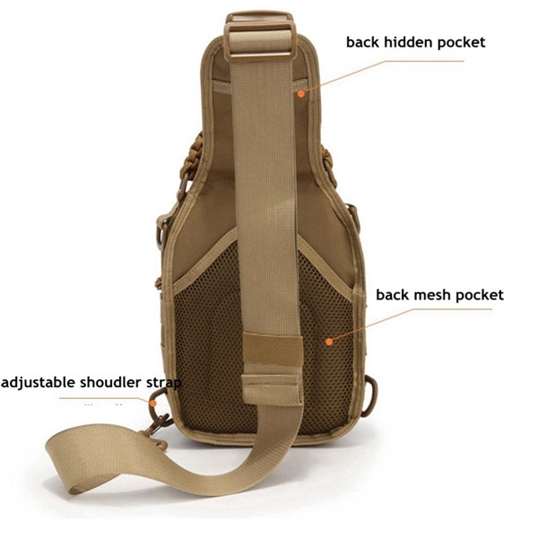Tactical Molle Sling Bag Backpack Shoulder Chest Pack