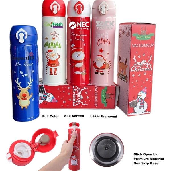16.9 oz Insulation Vacuum Cup Christmas Theme Thermal Mug