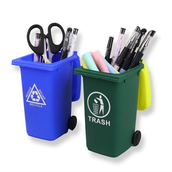 Mini Curbside Garbage Can Pen Holder