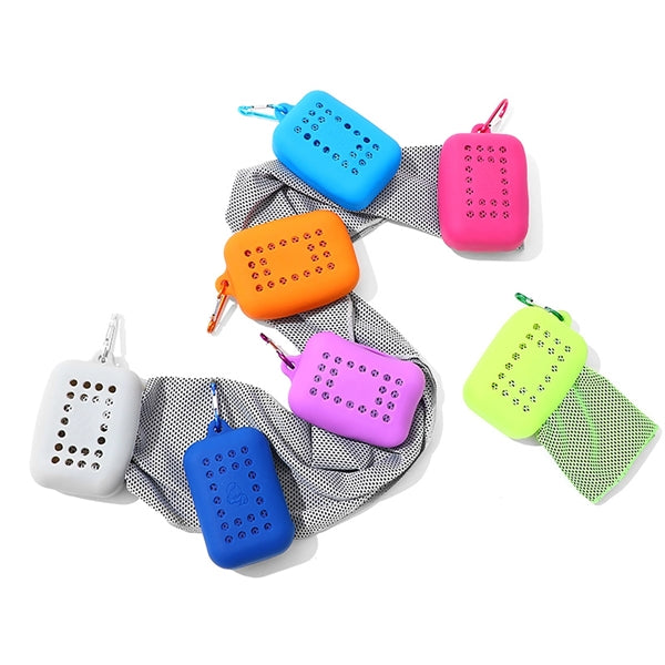 Instant Cooling Silicone Case Sport Fast Drying Towel
