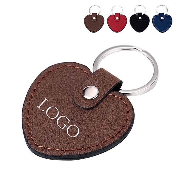 Pu leather Heart Shaped Key Chain