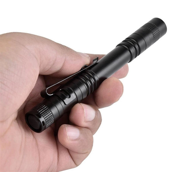 LED Pocket Pen Flashlight, Light with Clip