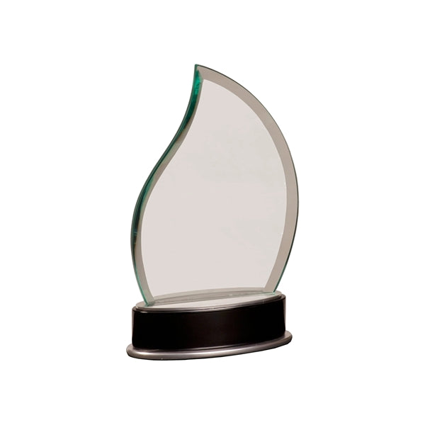 7 3/4" Jade Flame Metro Glass Award