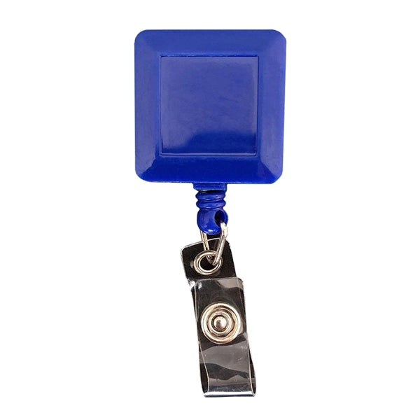 Square Plastic Reel Retractable Badge Holder