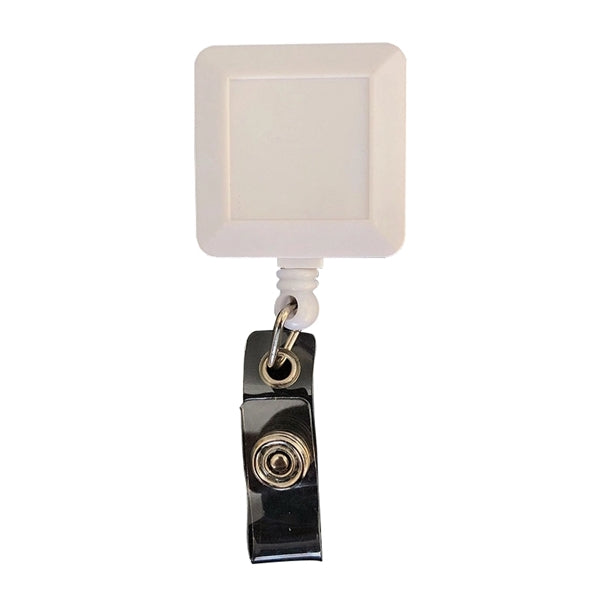 Square Plastic Reel Retractable Badge Holder