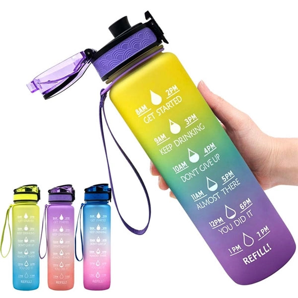 32oz Water Bottle with Time Marker