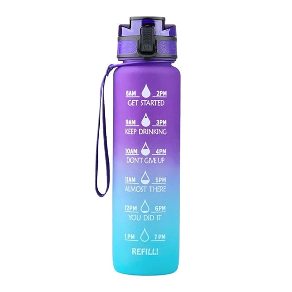 32oz Water Bottle with Time Marker