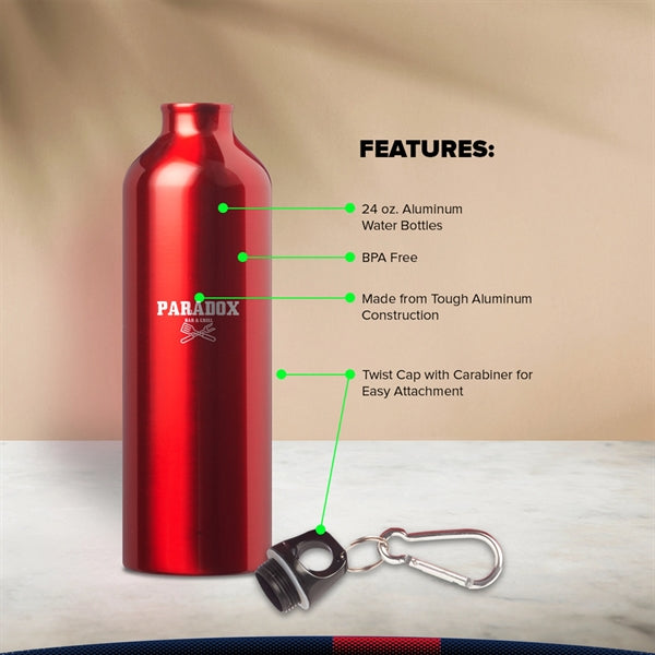 Vchlie Aluminum Water Bottle - 24 OZ.