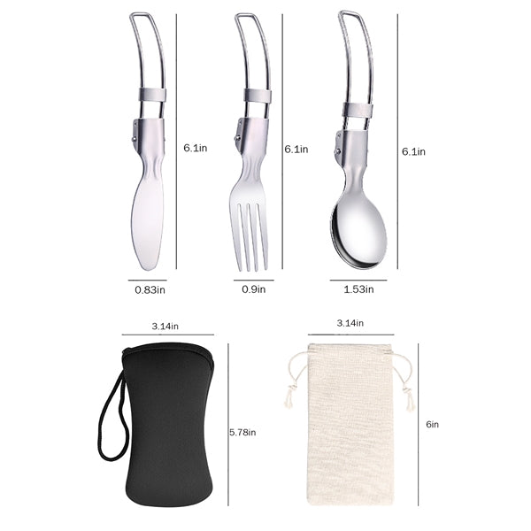 Camp Flatware Sets-Stainless Steel