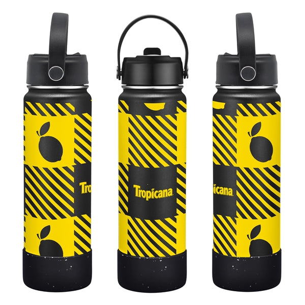 27 oz. Stainless Steel Water Bottle / Silicone Bottom Sleeve
