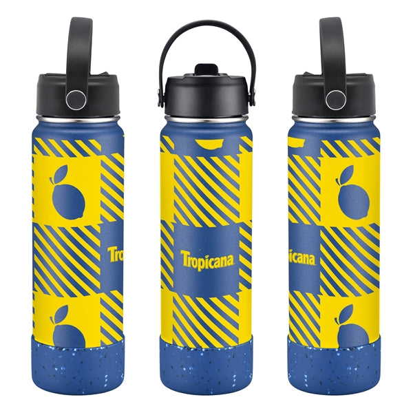 27 oz. Stainless Steel Water Bottle / Silicone Bottom Sleeve