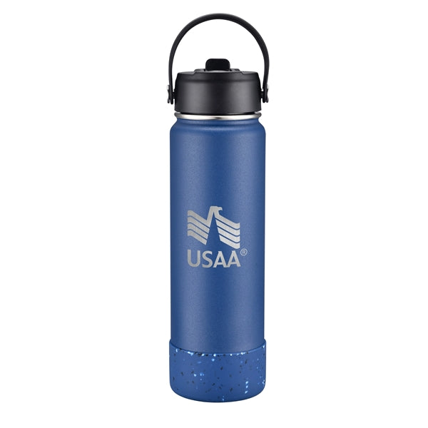 27 oz. Stainless Steel Water Bottle / Silicone Bottom Sleeve