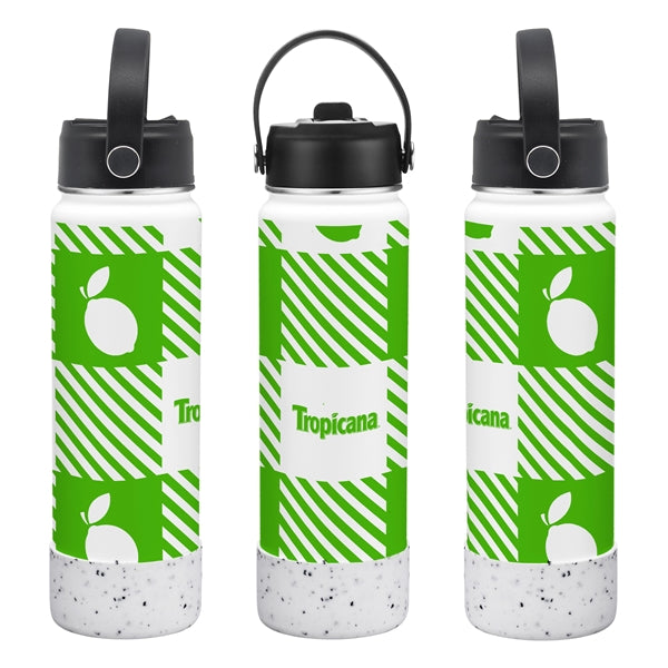 27 oz. Stainless Steel Water Bottle / Silicone Bottom Sleeve
