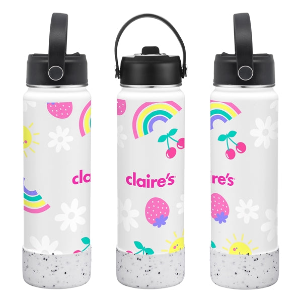 27 oz. Stainless Steel Water Bottle / Silicone Bottom Sleeve
