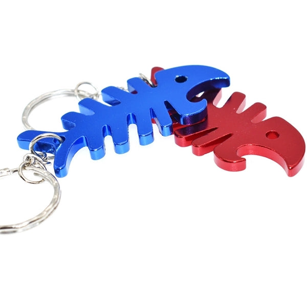 Fishbone Keyring Bottle Opener