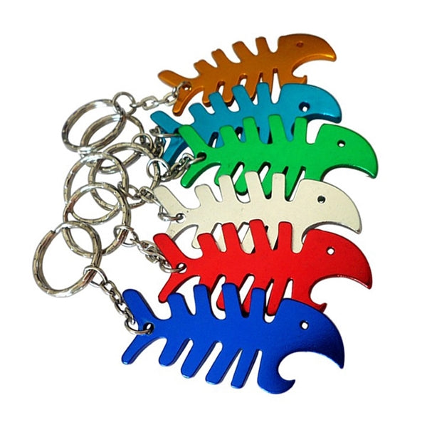 Fishbone Keyring Bottle Opener