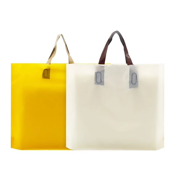 Plastic Bags with Handles, Tote Shopping Bags