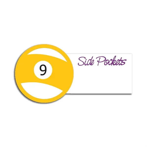 UV Printed Poly Name Badge (2"x4") Rectangle w/Round End