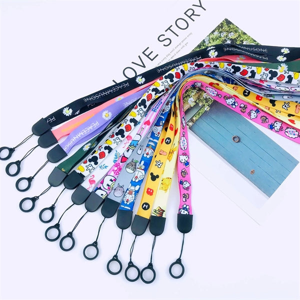 Anti-Lost Necklace Lanyard with Silicone Rubber Rings