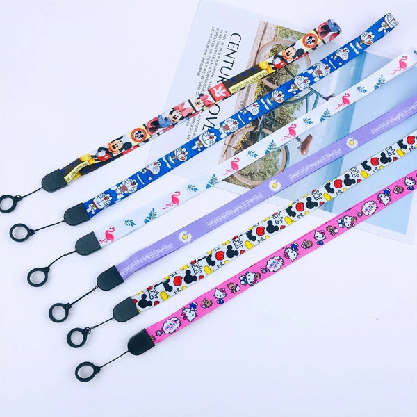 Anti-Lost Necklace Lanyard with Silicone Rubber Rings