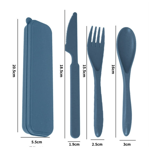 Portable Wheat Straw Cutlery