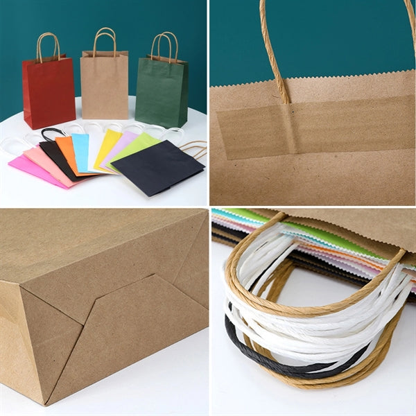 Color Customizable Kraft Paper Shopping Bag