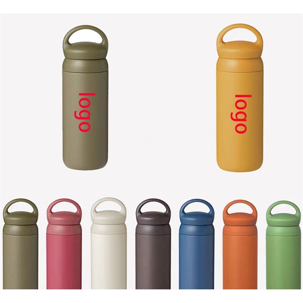 16.91 Oz Stainless Steel Straight Sport Bottle With Handle