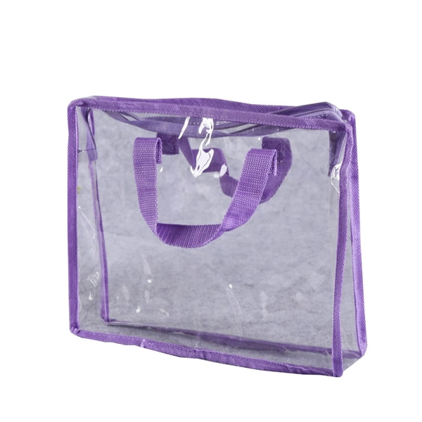 Zipper Closure Clear PVC Tote Bags
