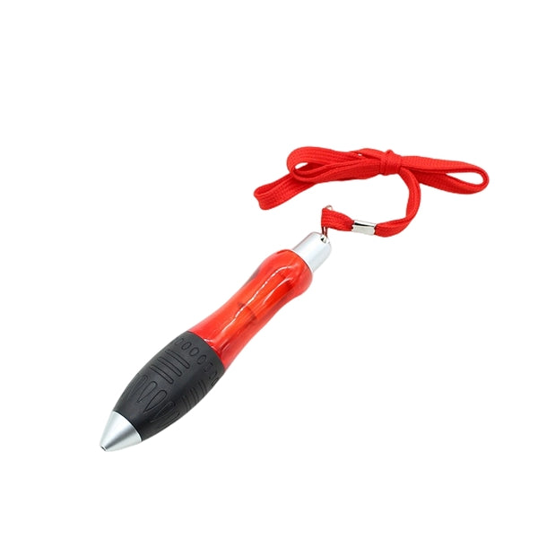 Short And Fat Ballpoint Pen With Hanging Rope Button