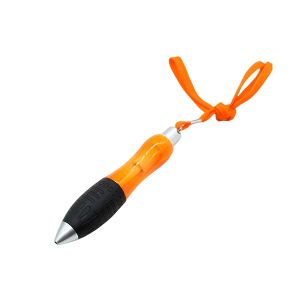 Short And Fat Ballpoint Pen With Hanging Rope Button