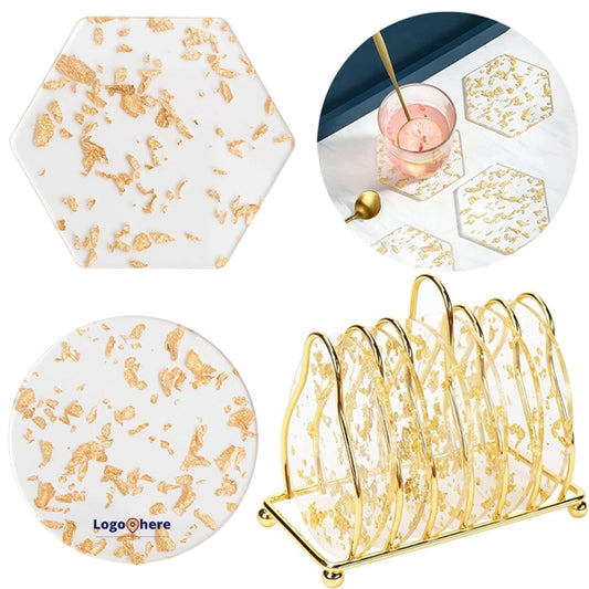 Acrylic Cup Coasters With Holder