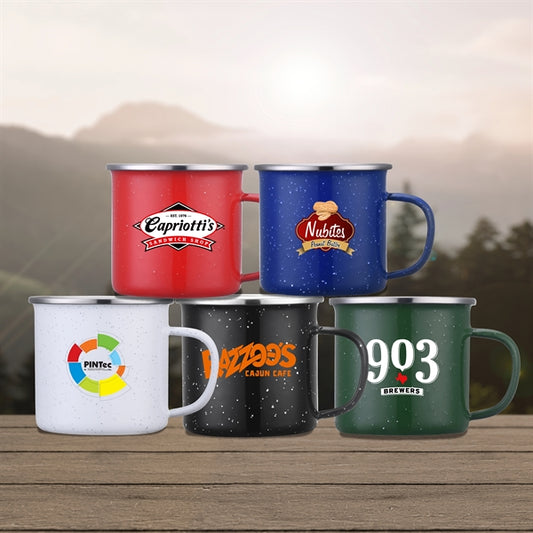 Cheyenne - 16 OZ Enamel Mug with Stainless Steel Rim