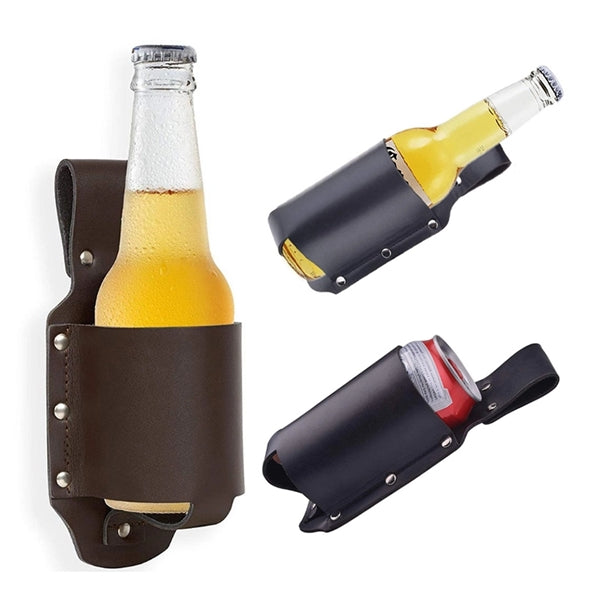Leather Beer Holster Bottle Holders