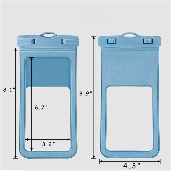 BPA Free Portable PVC Phone Waterproof Bag With Lanyard