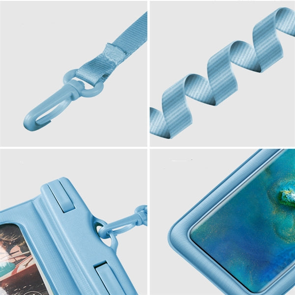 BPA Free Portable PVC Phone Waterproof Bag With Lanyard