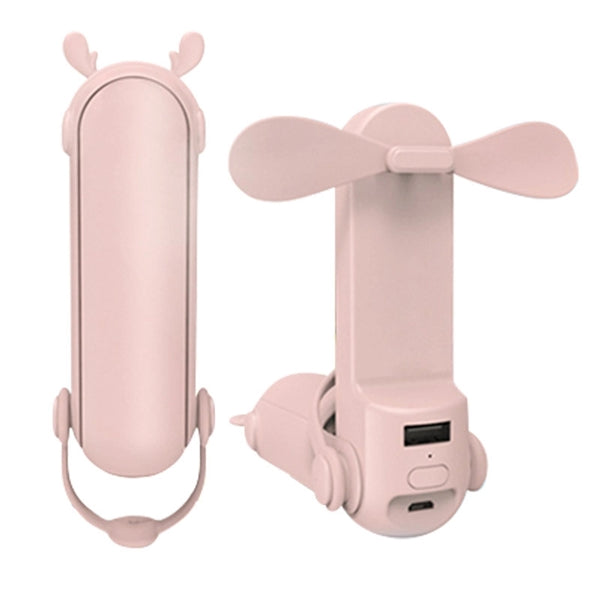 3 in 1 Handheld Mini USB Fan Power Bank