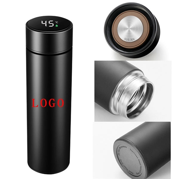 Stainless Steel Outdoor Temperature Display Water Bottle