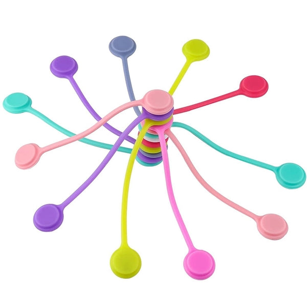 Silicone Magnetic Clips Cable Straps Cord Organizers