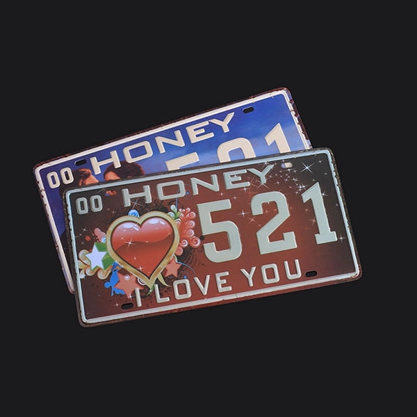 Full Color Dye Sublimated Embossed Aluminum License Plate