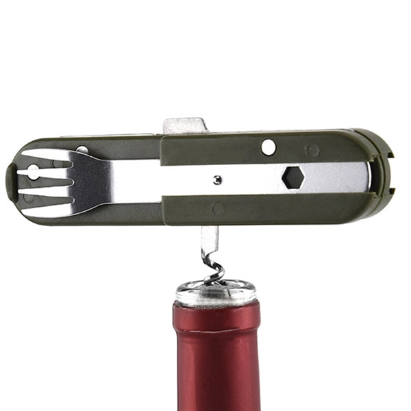 6 In 1 Foldable Detachable Camping Gear Set With Belt Pouch