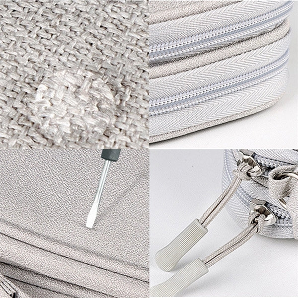 Double Layer Electronics Travel Organizer Earphone Bag