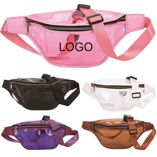 Waterproof PVC Clear Fanny Pack/Waist Bag w/Zipper