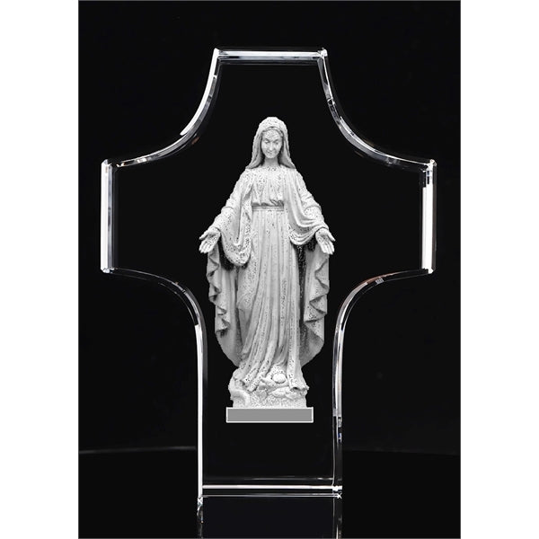 Engraved Crystal Glass Cross